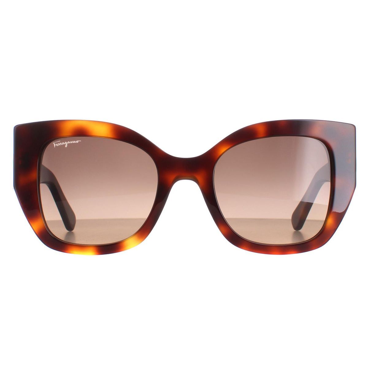 Klassische quadratische Sonnenbrille in Schildpatt-Optik