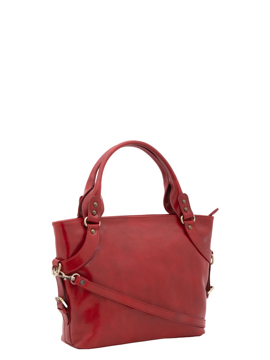 Elegante Ledertasche mit Gurt