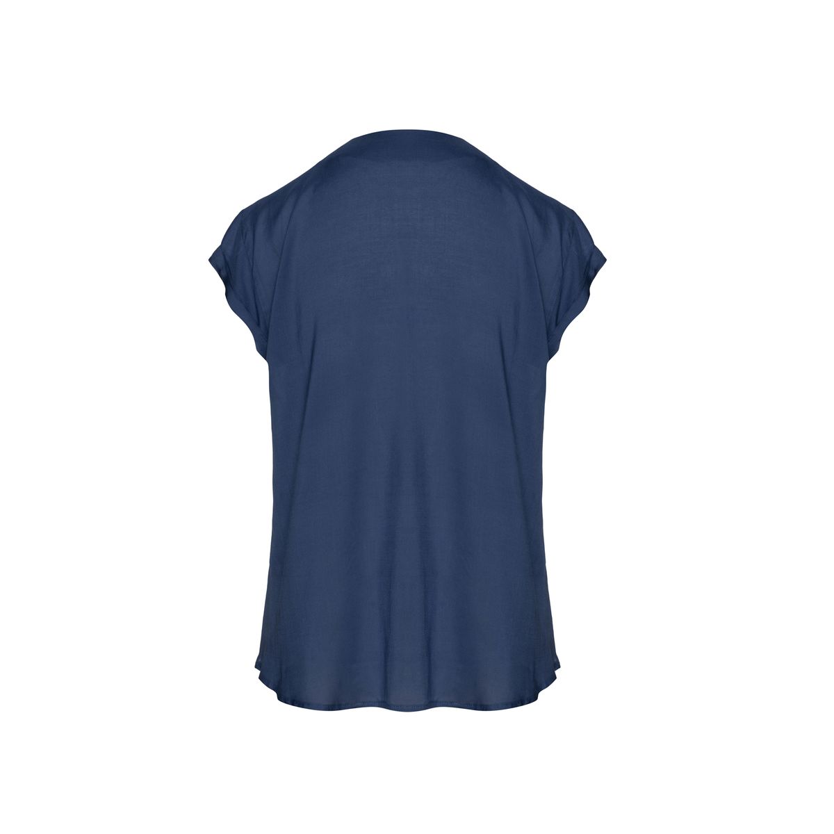 Lockere Bluse mit Kerbausschnitt