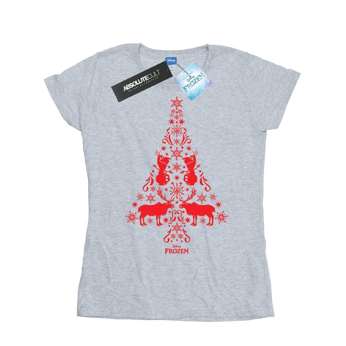 Frozen Silhouetten Weihnachtsbaum T-Shirt