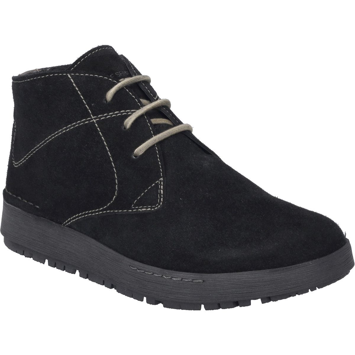 Klassische Veloursleder-Schnürstiefelette