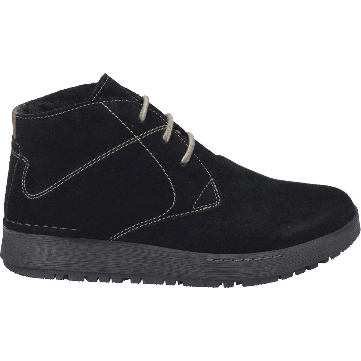 Klassische Veloursleder-Schnürstiefelette
