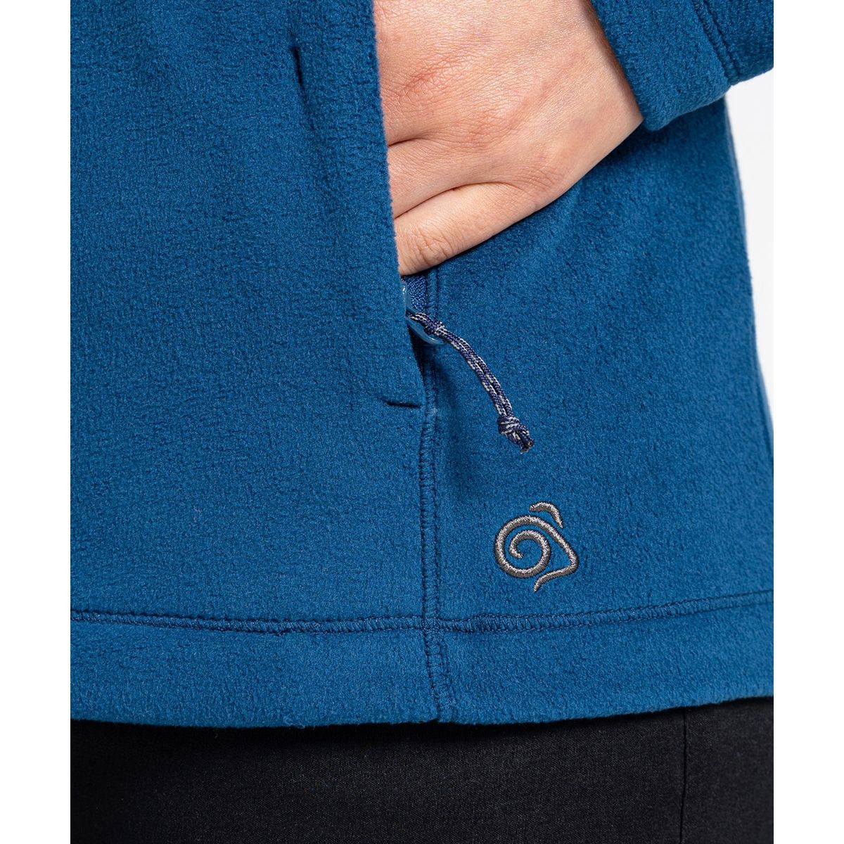 Microfleece-Outdoorjacke mit Reißverschluss