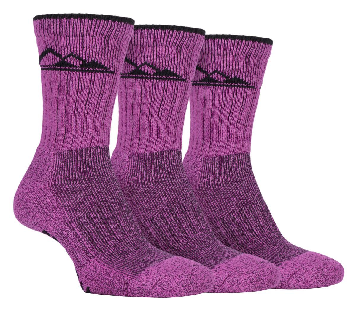 Dick gepolsterte Baumwoll-Wandersocken