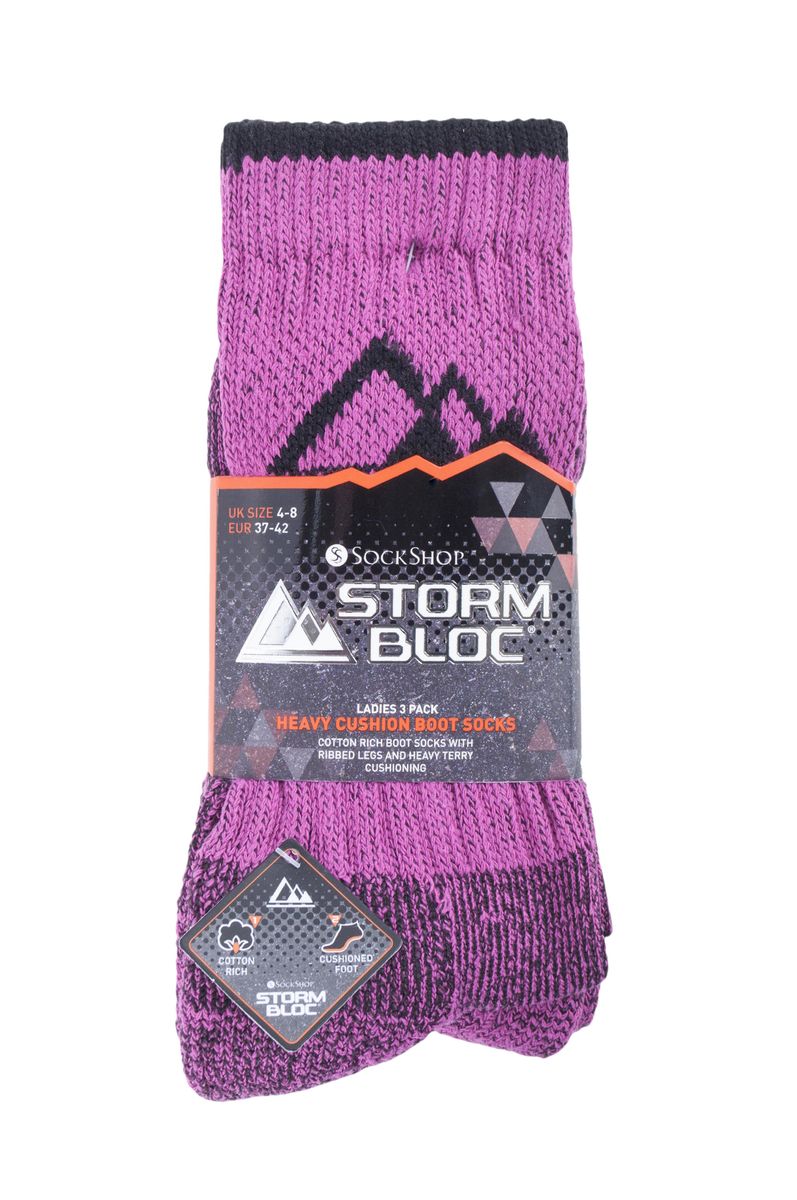 Dick gepolsterte Baumwoll-Wandersocken