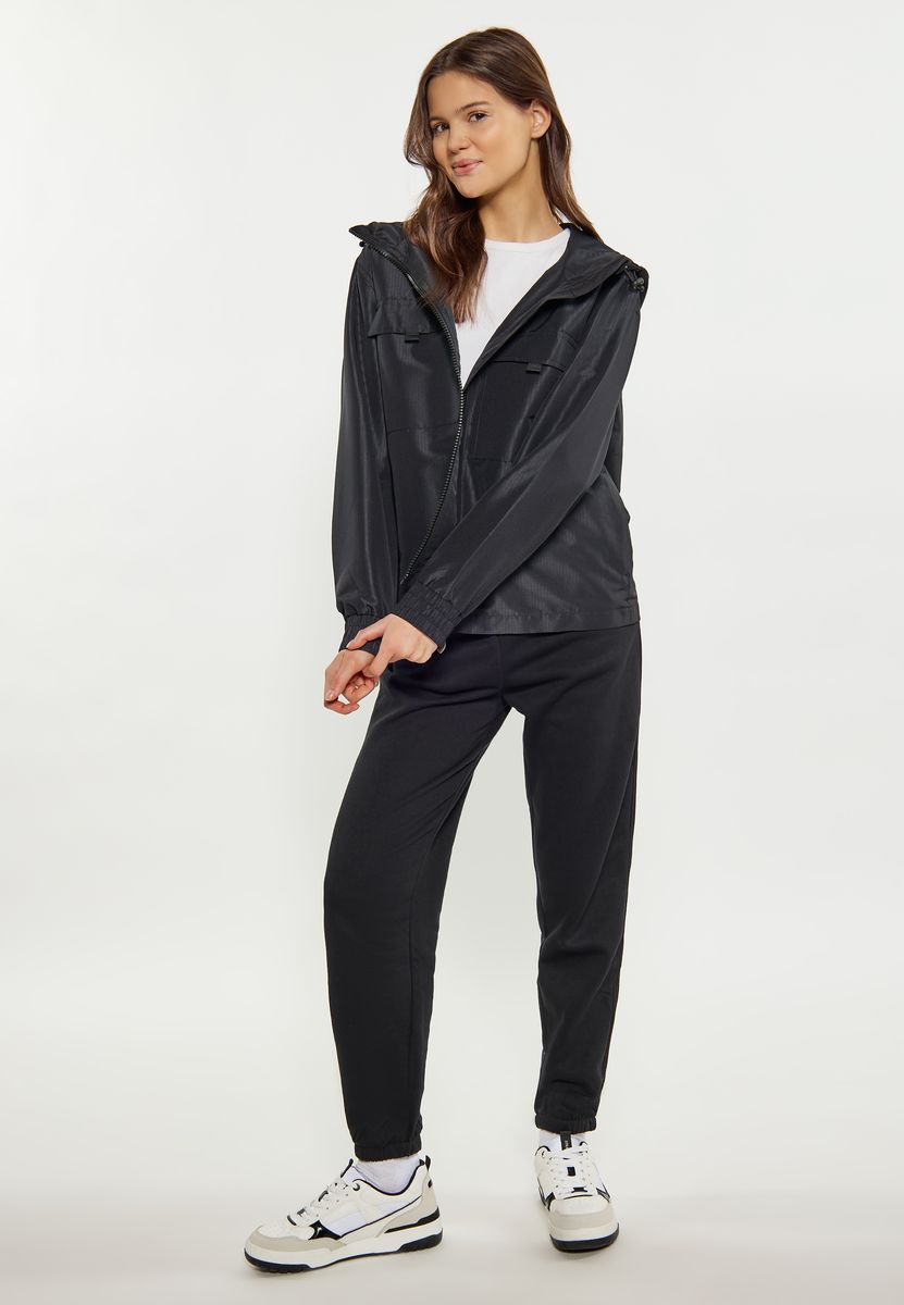 Strukturierter Utility-Anorak mit Kapuze