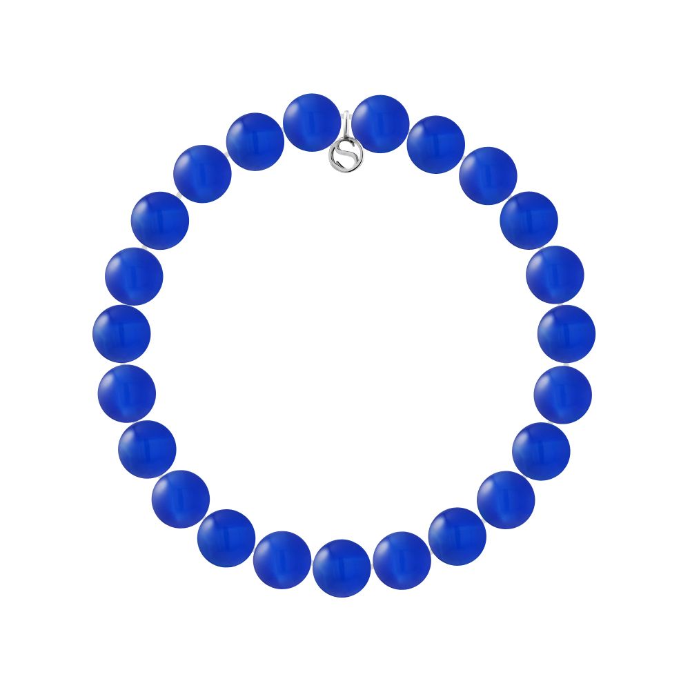 Elastisches Armband aus Achatperlen