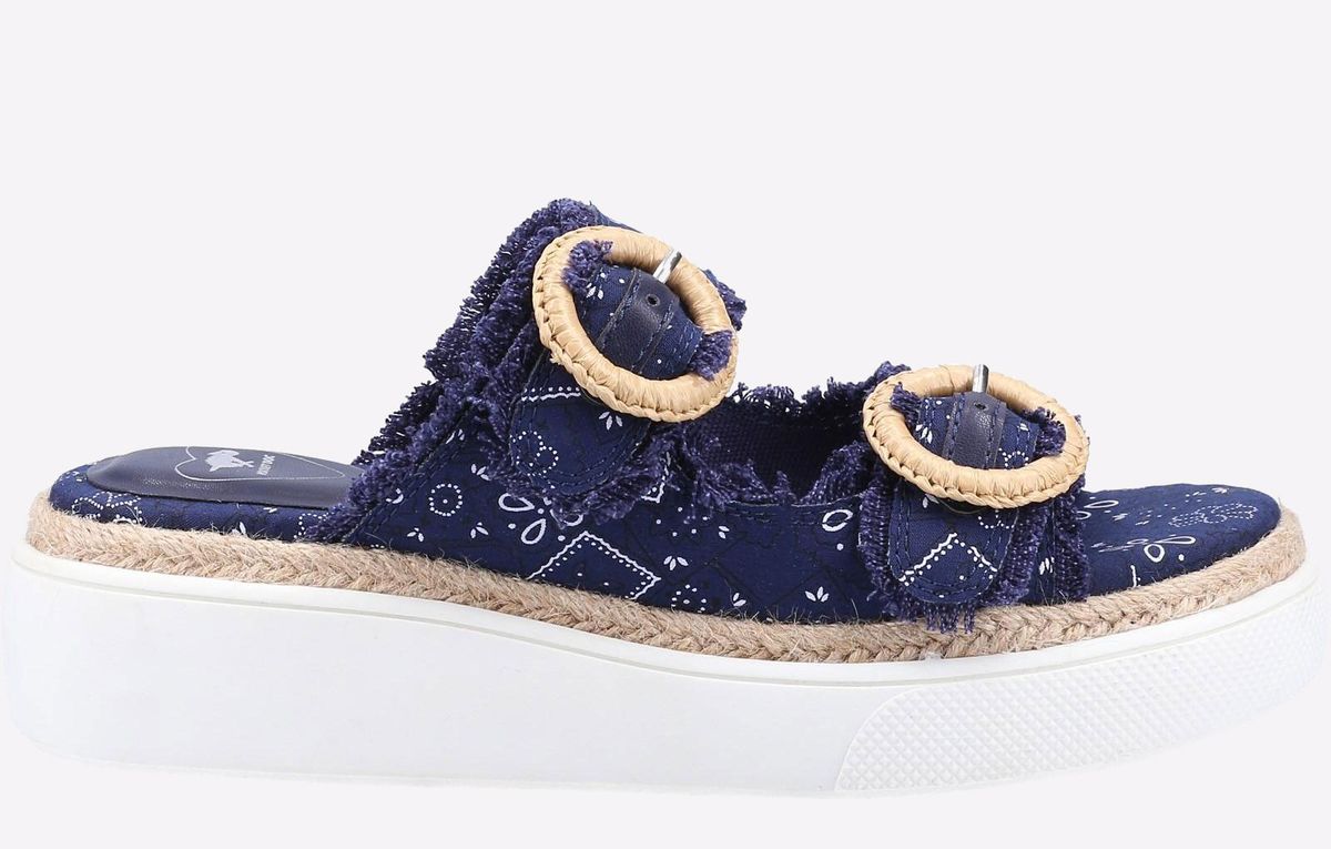 Plateau-Sandaletten mit Bandana-Print