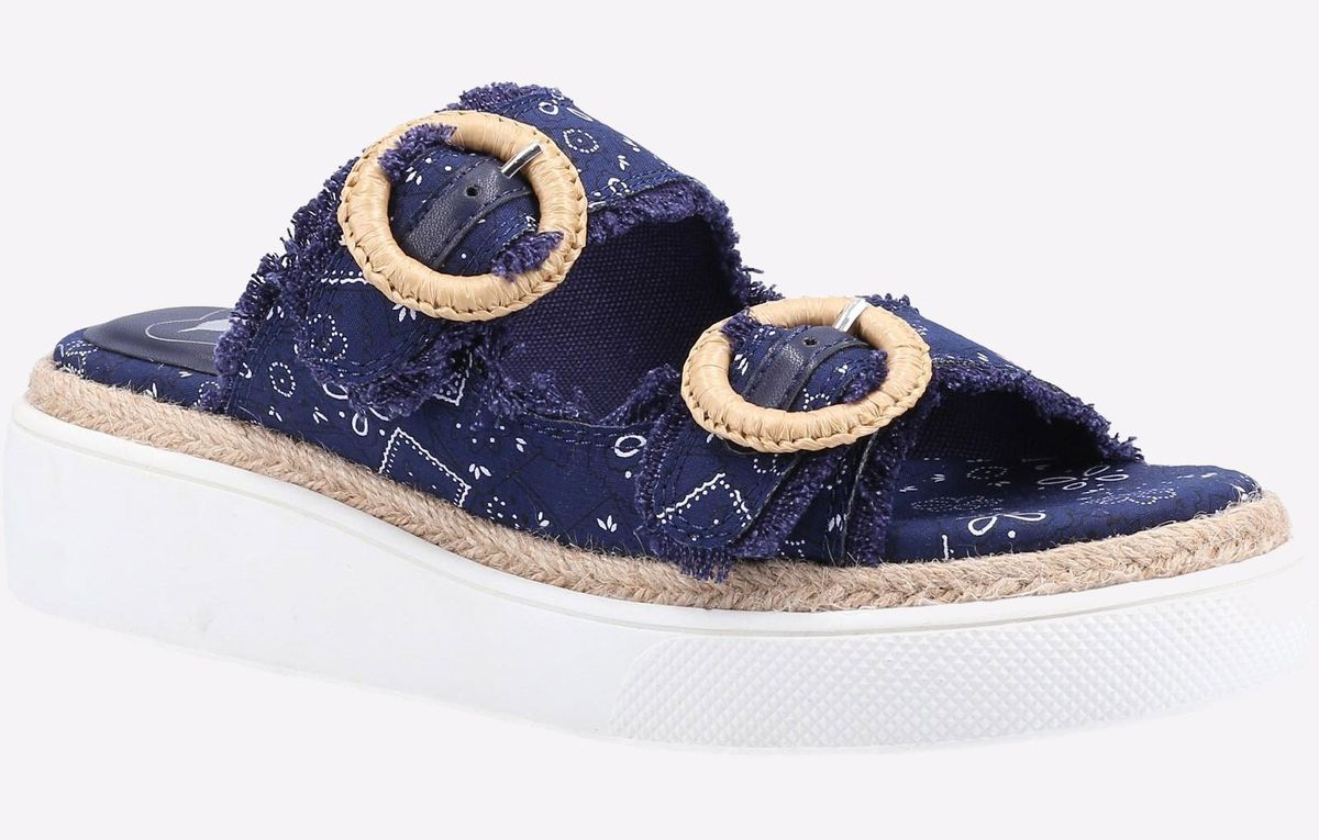 Plateau-Sandaletten mit Bandana-Print