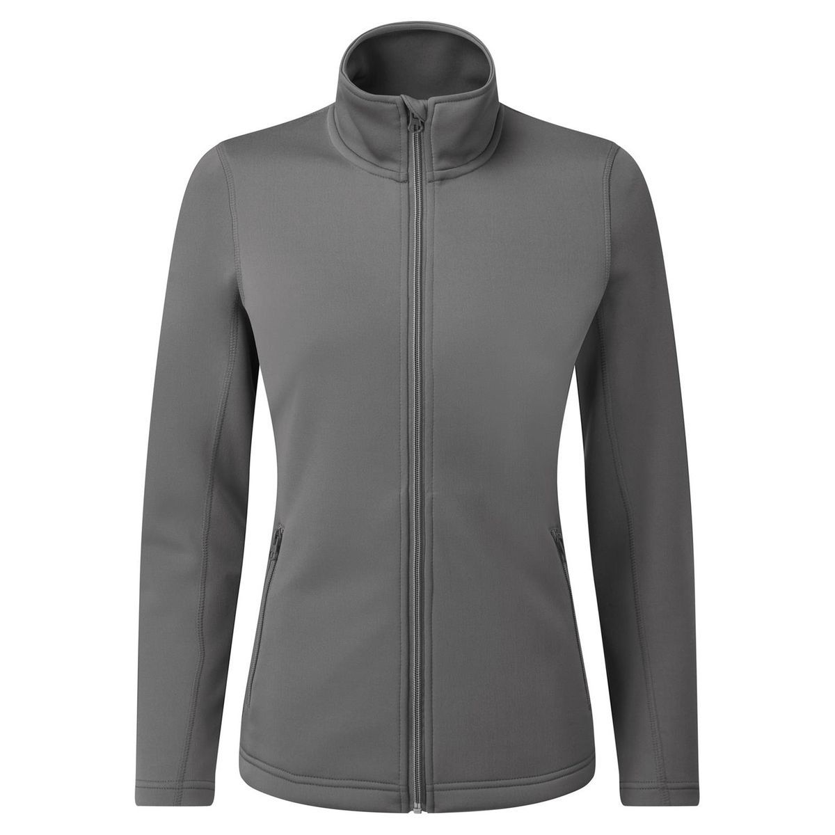 Moderne Fleecejacke mit Stehkragen