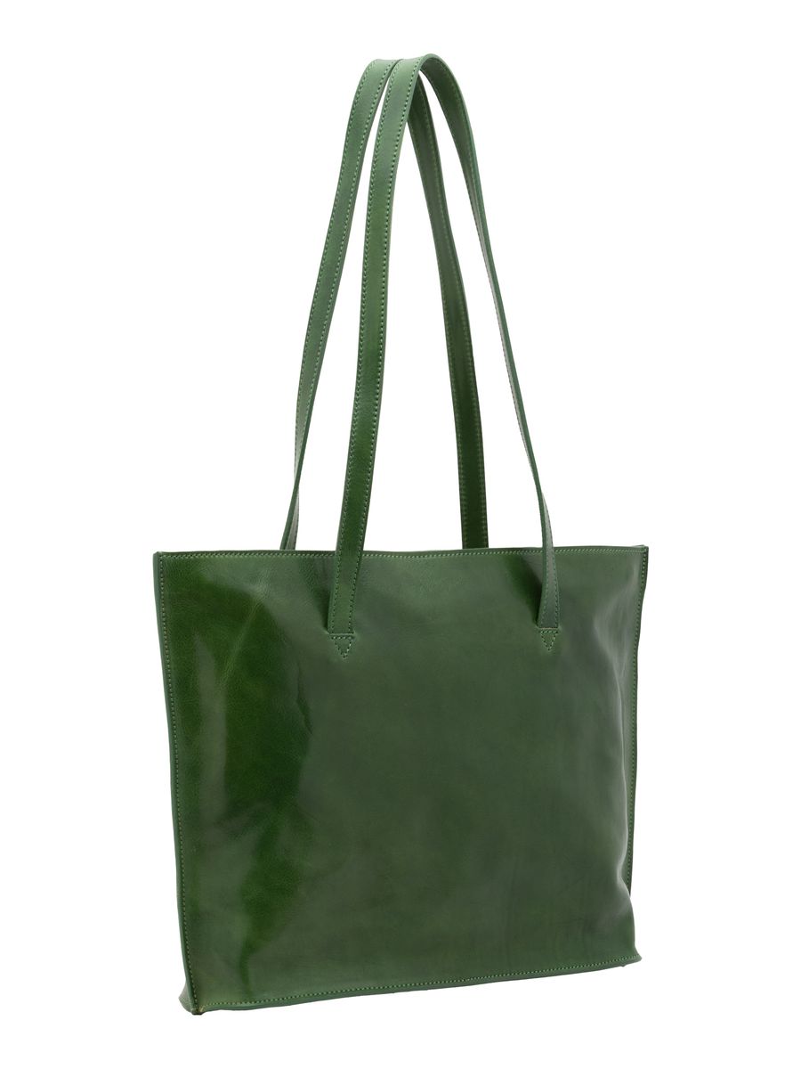Klassischer Lederrucksack mit Kordelzug