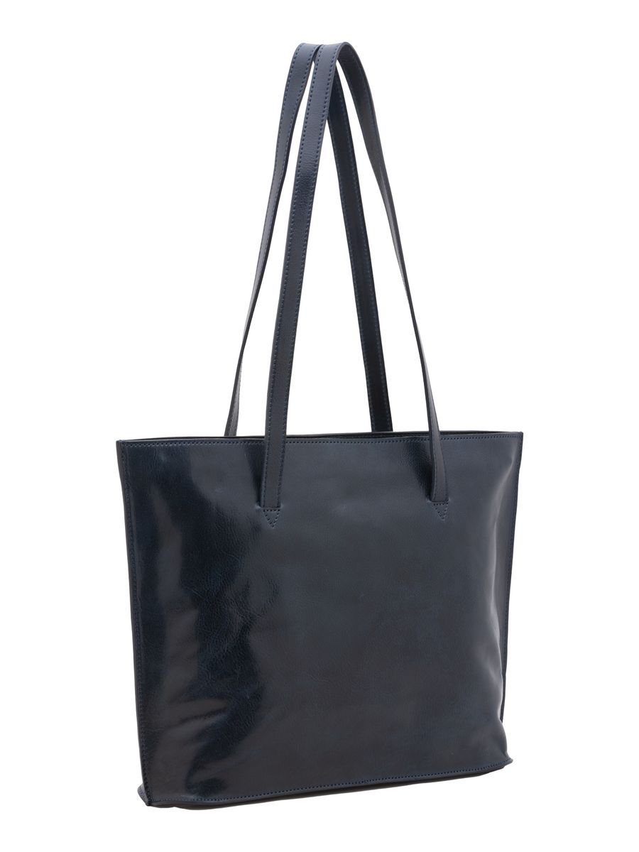 Klassischer Lederrucksack mit Kordelzug
