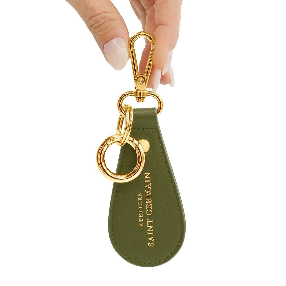 Eleganter Leder-Handtaschenanhänger