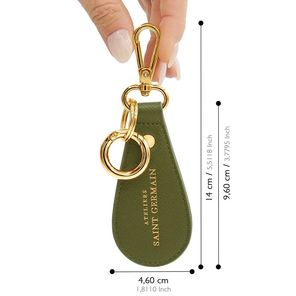 Eleganter Leder-Handtaschenanhänger