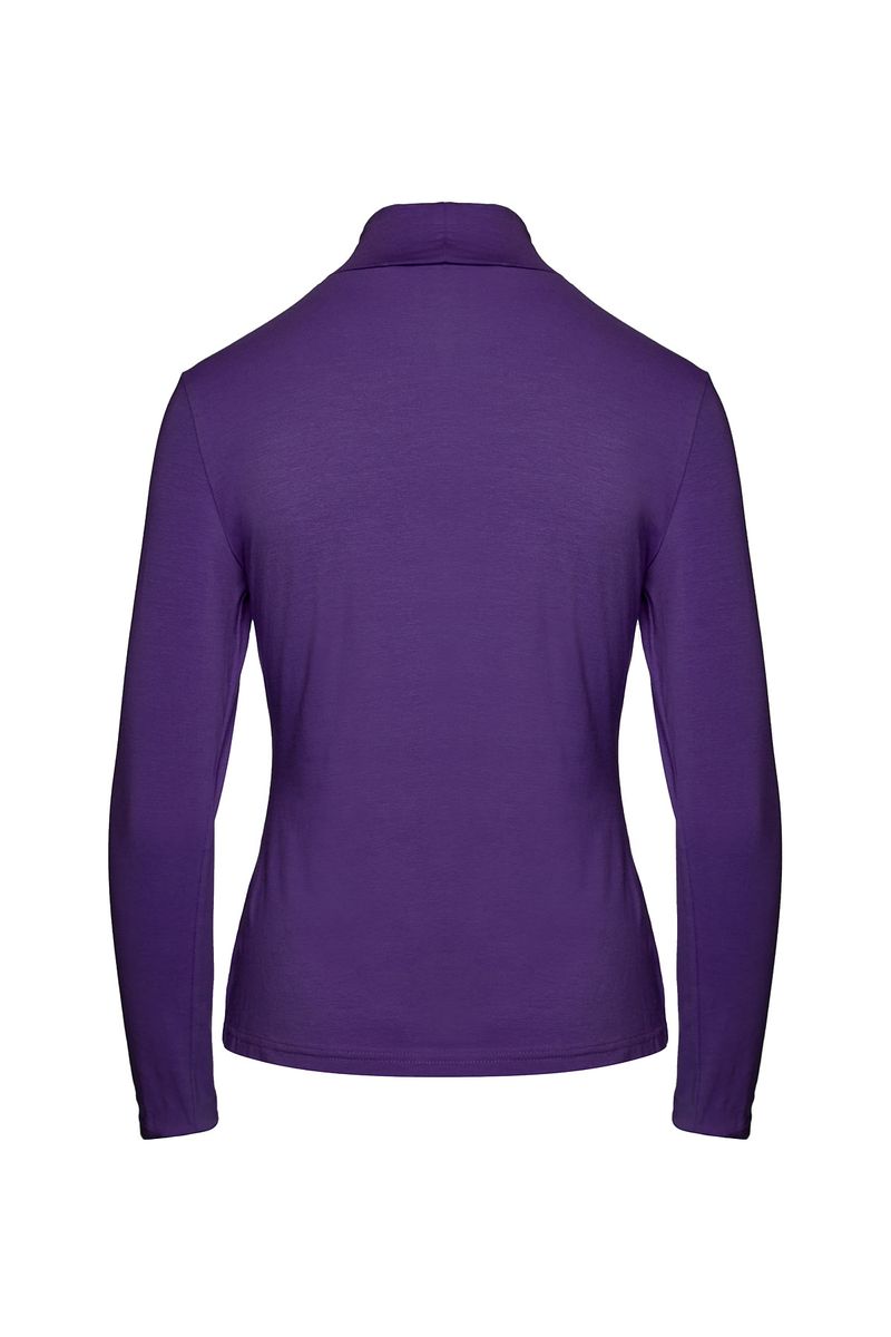 Langärmliges Jersey Rollkragen Top