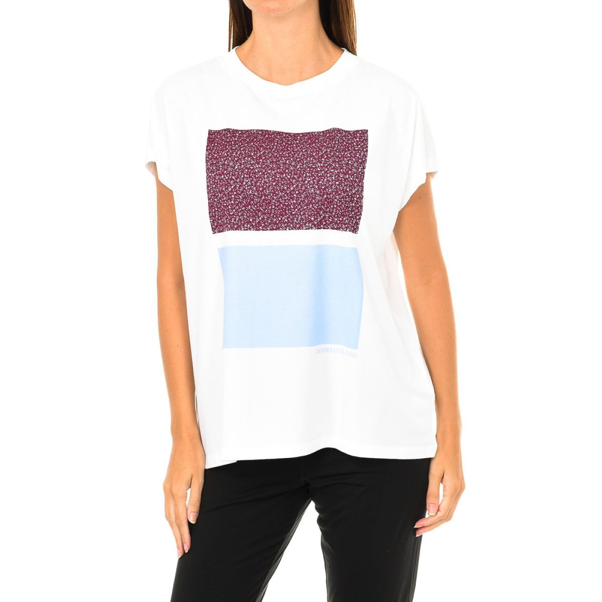 Baumwoll-Jersey T-Shirt mit Grafikprint