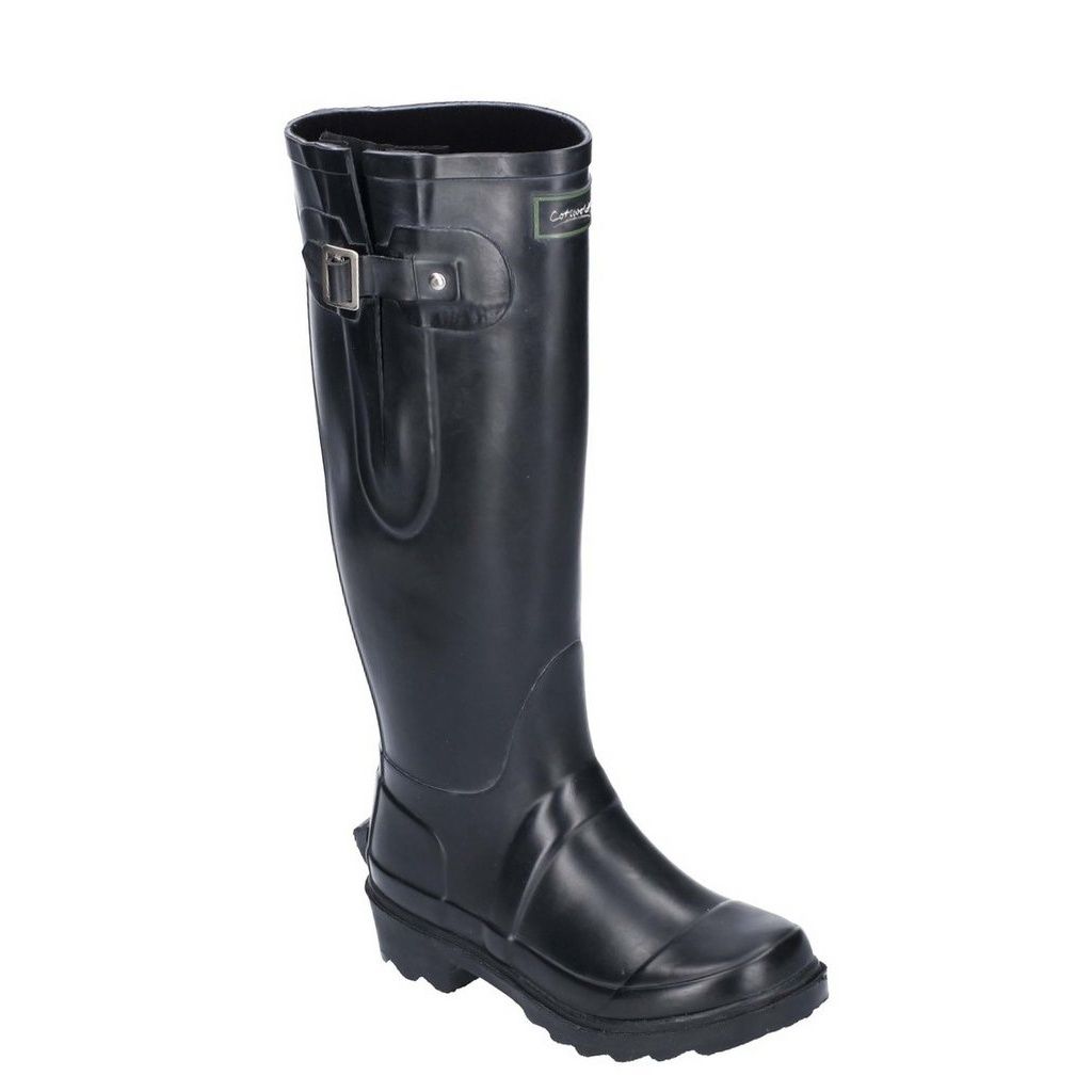 Hohe Gummistiefel mit Schnalle