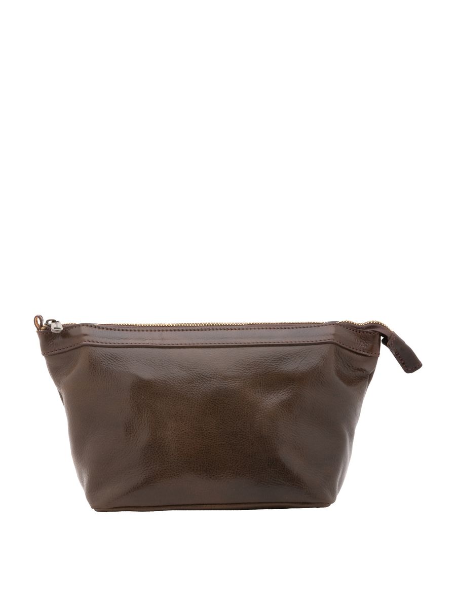 Minimalistische Tasche aus Narbenleder