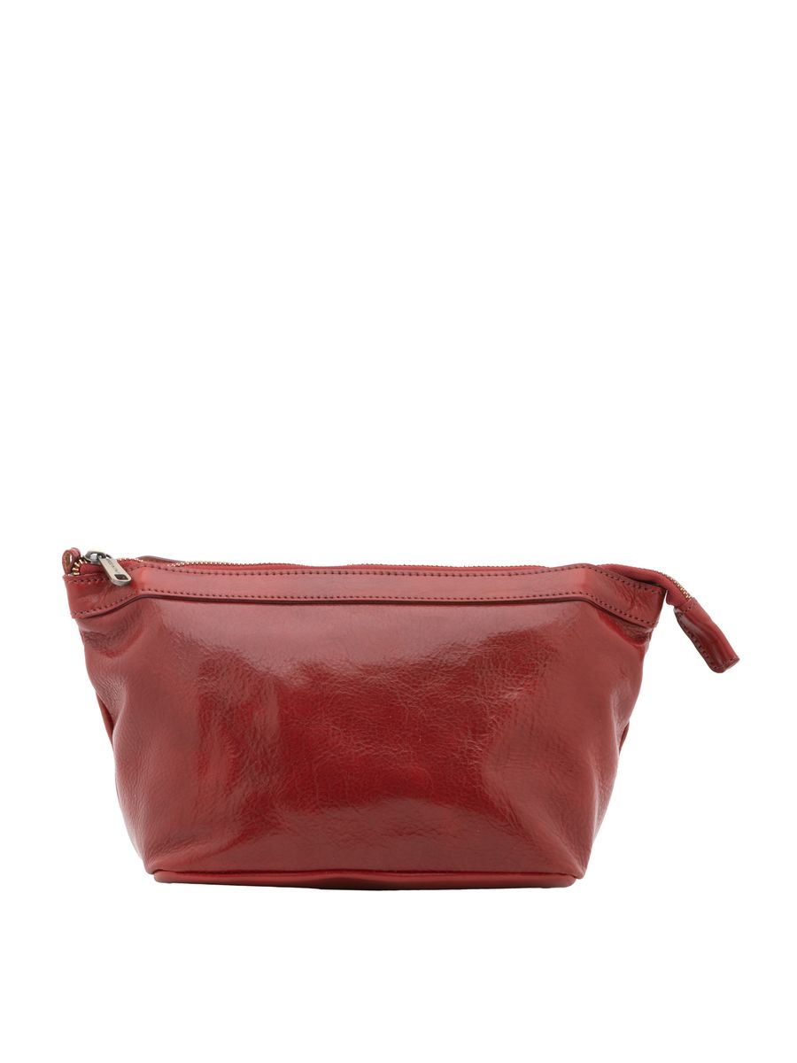 Minimalistische Tasche aus Narbenleder