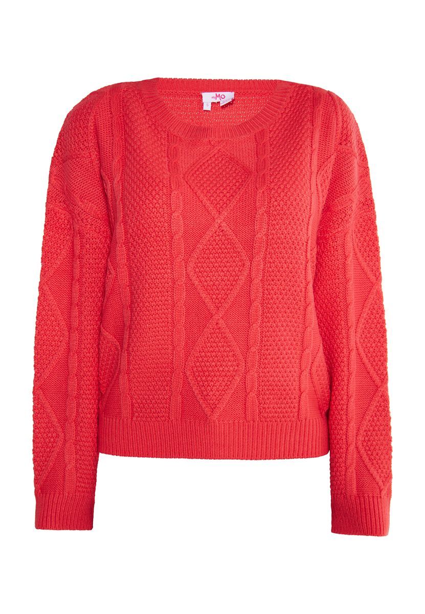 Muster-Mix Zopfstrickpullover