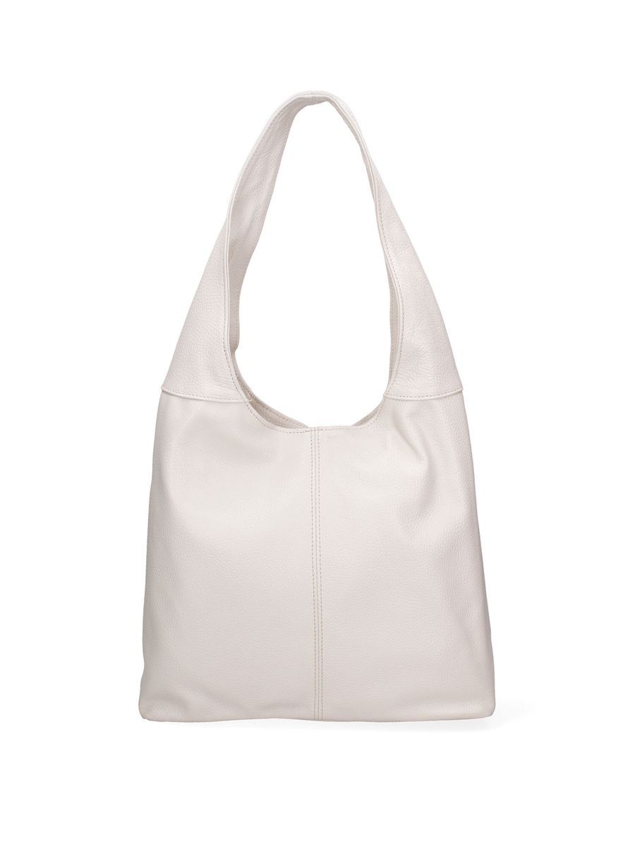 Minimalistische Hobotasche aus genarbtem Leder