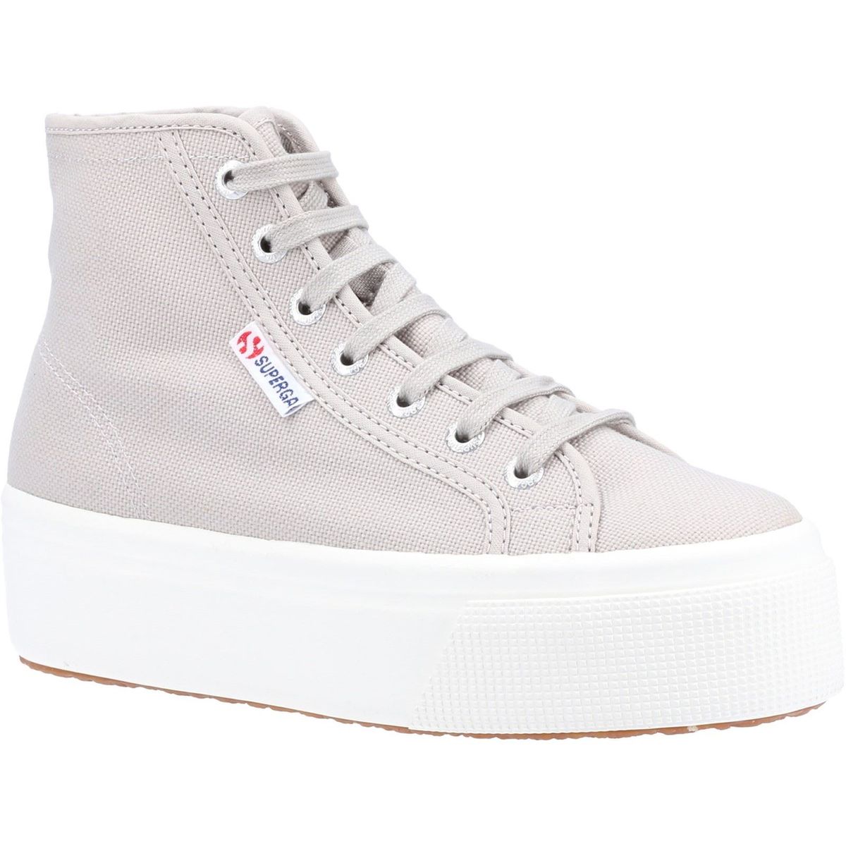 High-Top Canvas Plateau-Sneaker