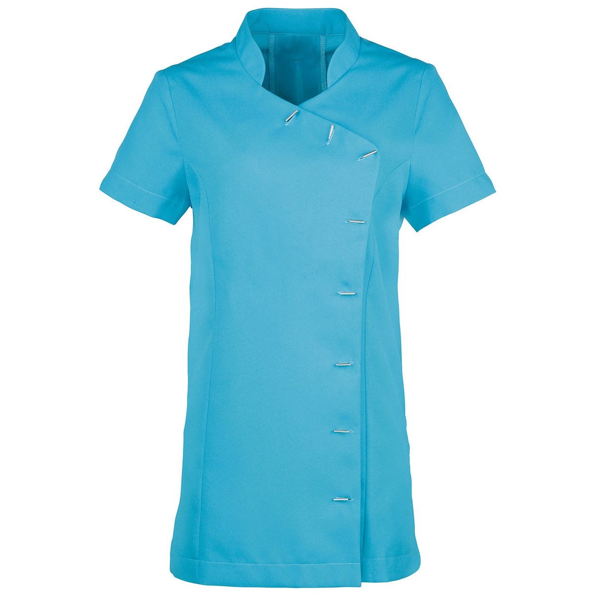 Asymmetrische Tunika mit Stabknöpfen