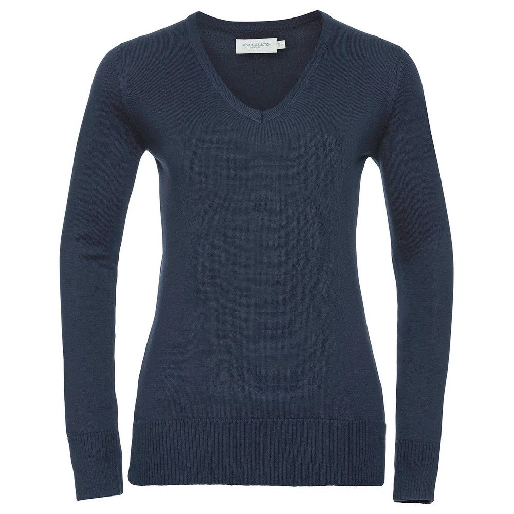 Klassischer Strickpullover mit V-Ausschnitt