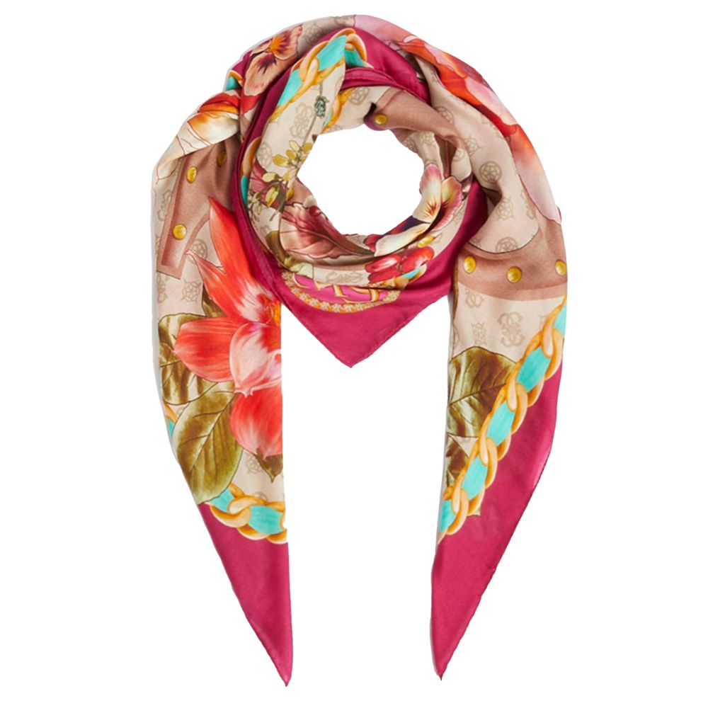 Quadratisches Halstuch mit Blumenmuster