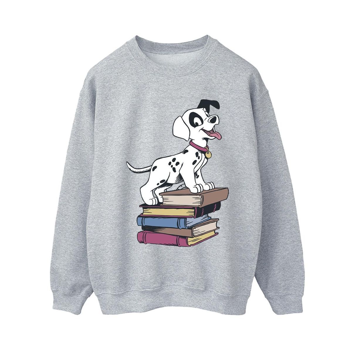Sweatshirt mit Dalmatiner und Büchern