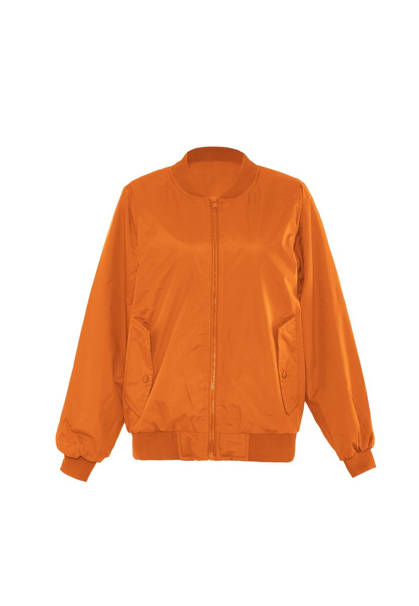 Leichte Satin-Bomberjacke