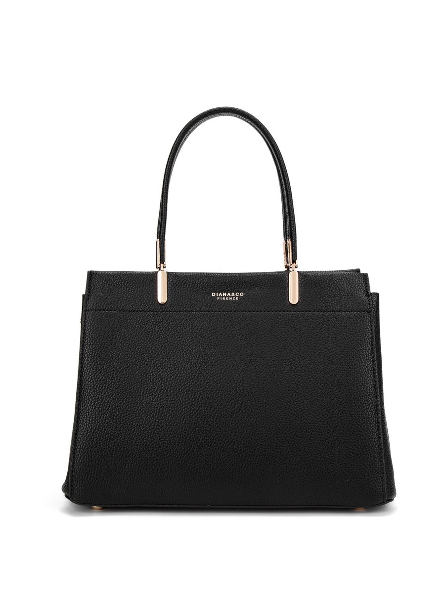 Elegante strukturierte Henkeltasche