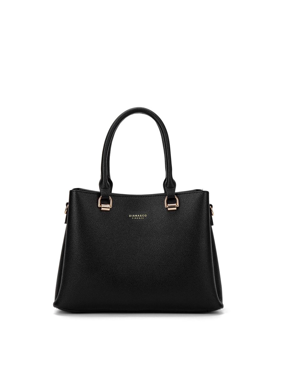 Elegante strukturierte Henkeltasche