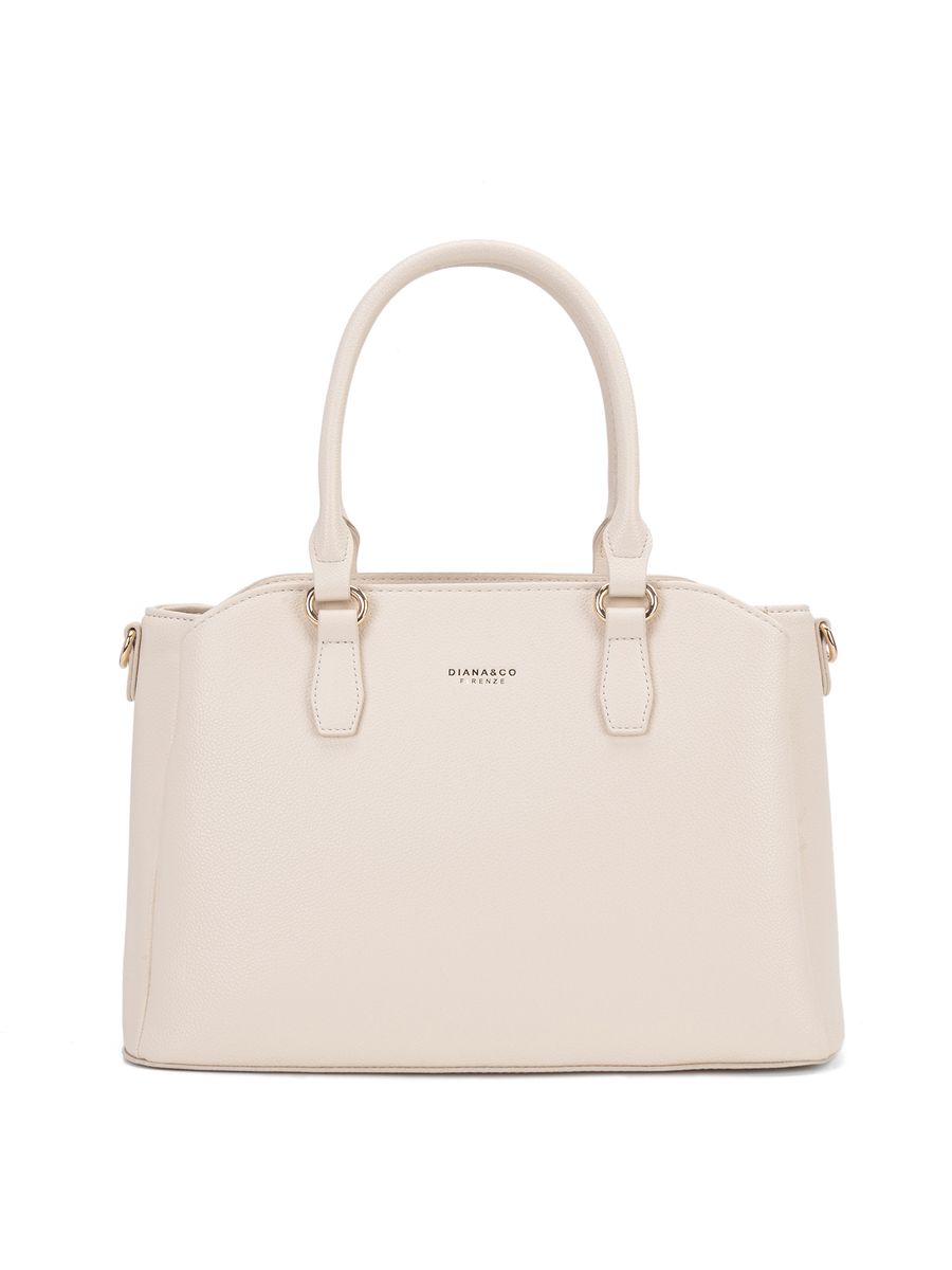 Elegante strukturierte Henkeltasche