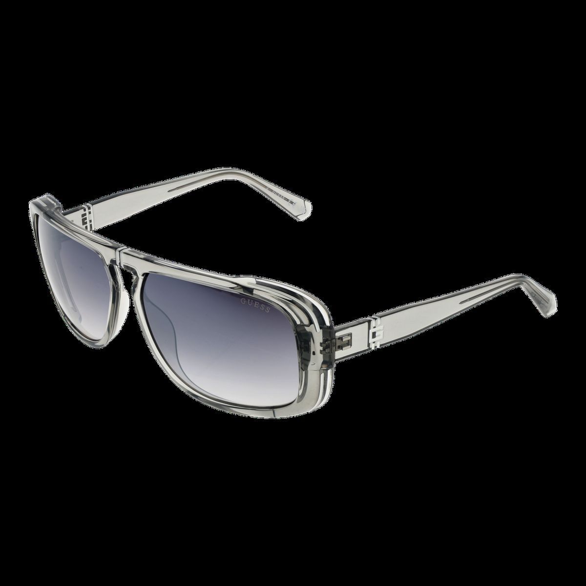 Retro-Sonnenbrille mit Doppelsteg und Rechteckform