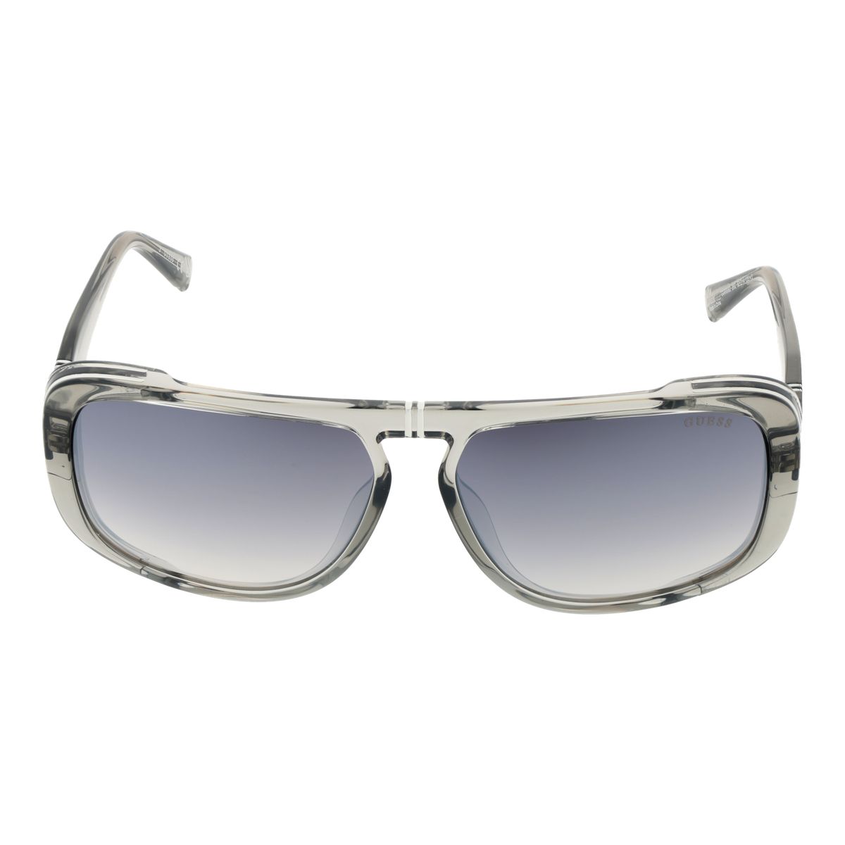 Retro-Sonnenbrille mit Doppelsteg und Rechteckform
