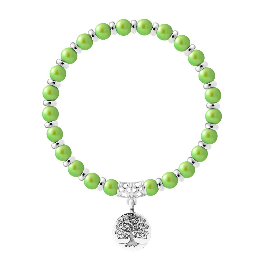 Perlenarmband mit Lebensbaum-Anhänger