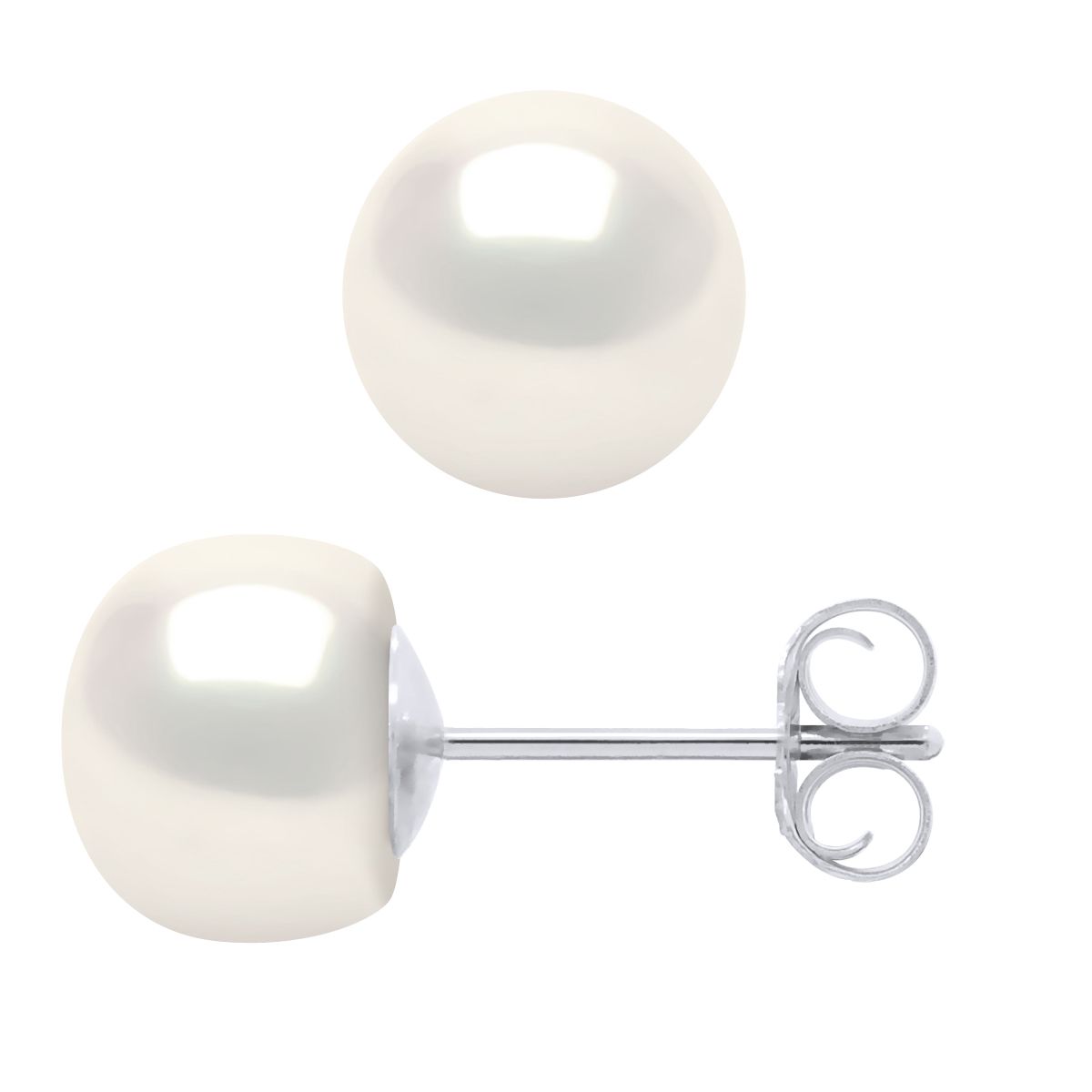 Elegante Süßwasserperlen Ohrstecker aus Silber