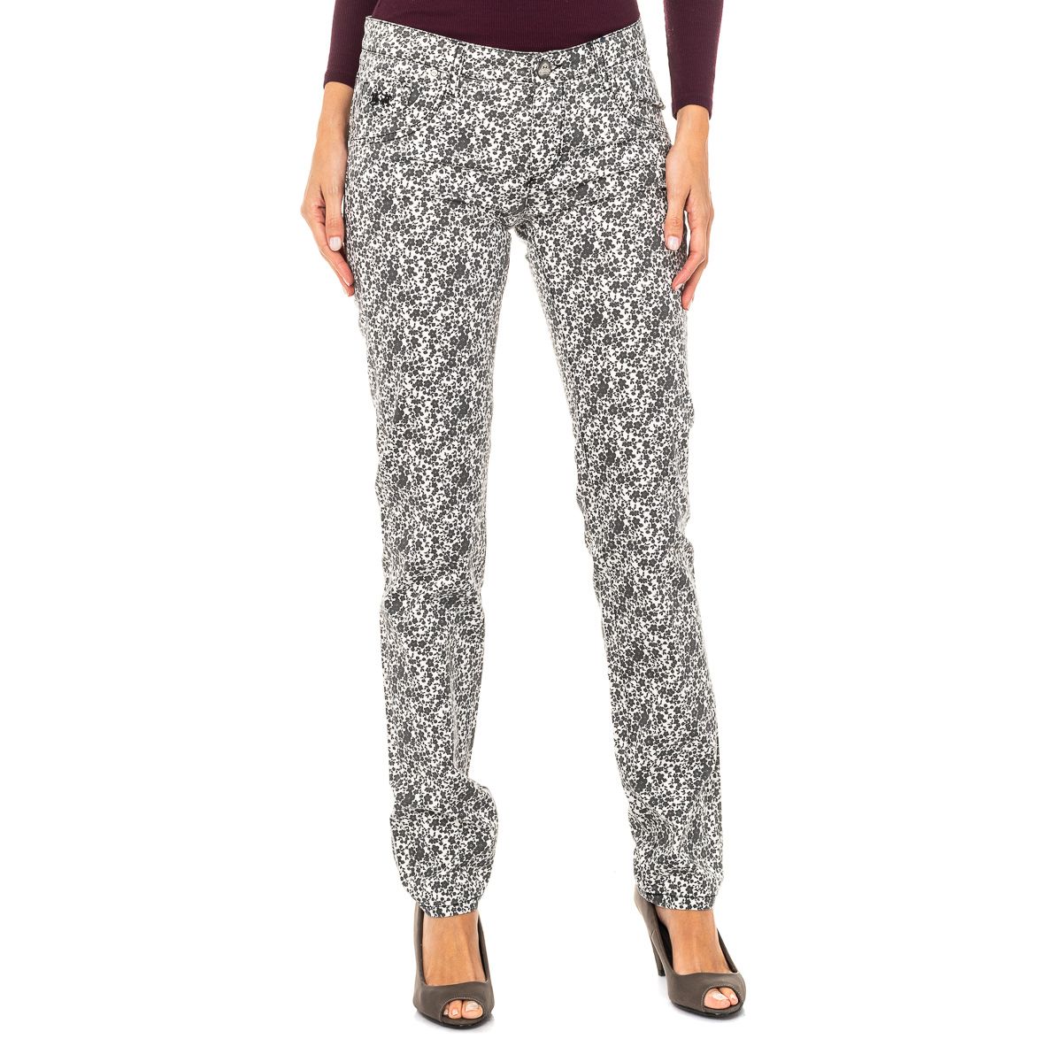 Skinny-Hose mit Blumenmuster