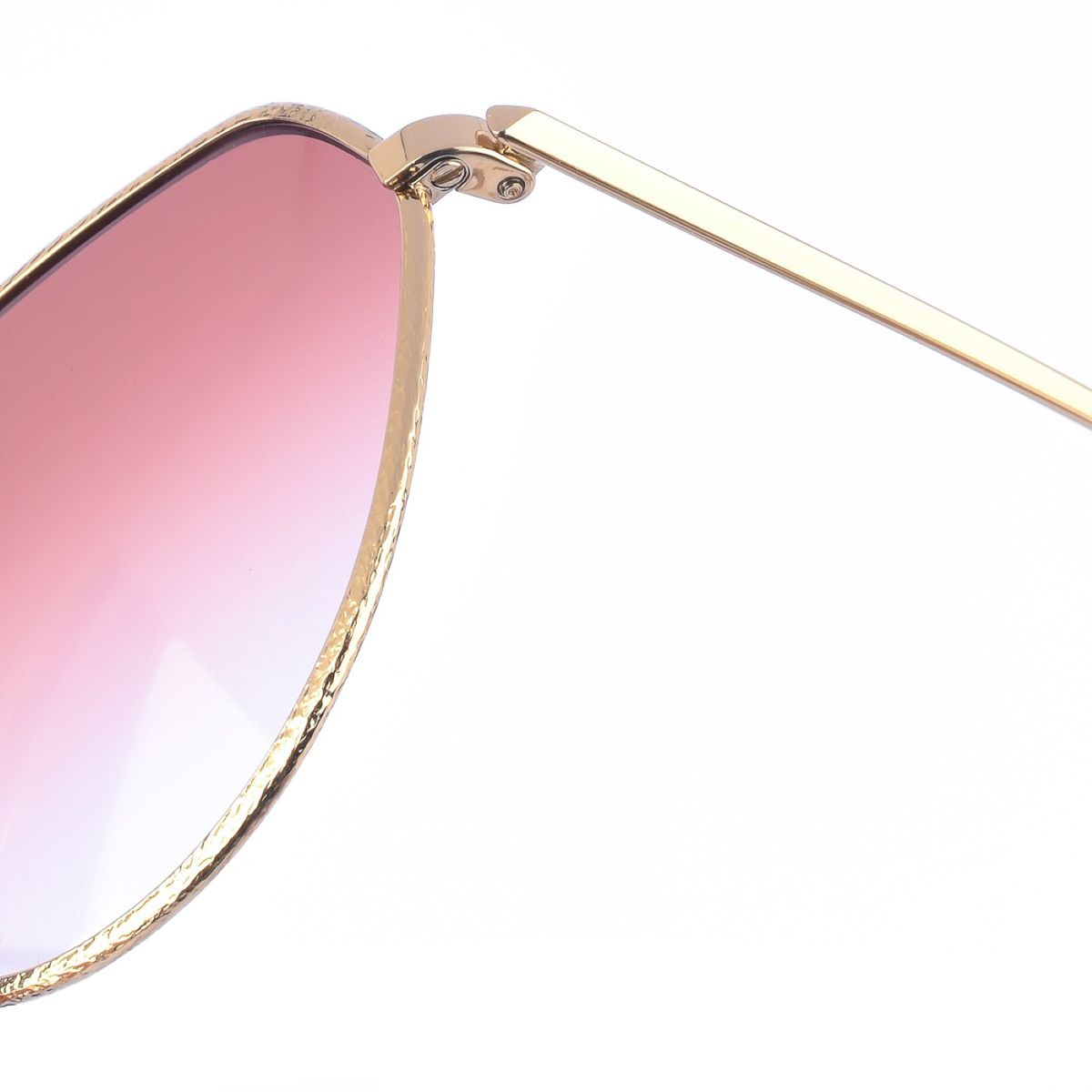 Geometrische Sonnenbrille mit Metallrahmen