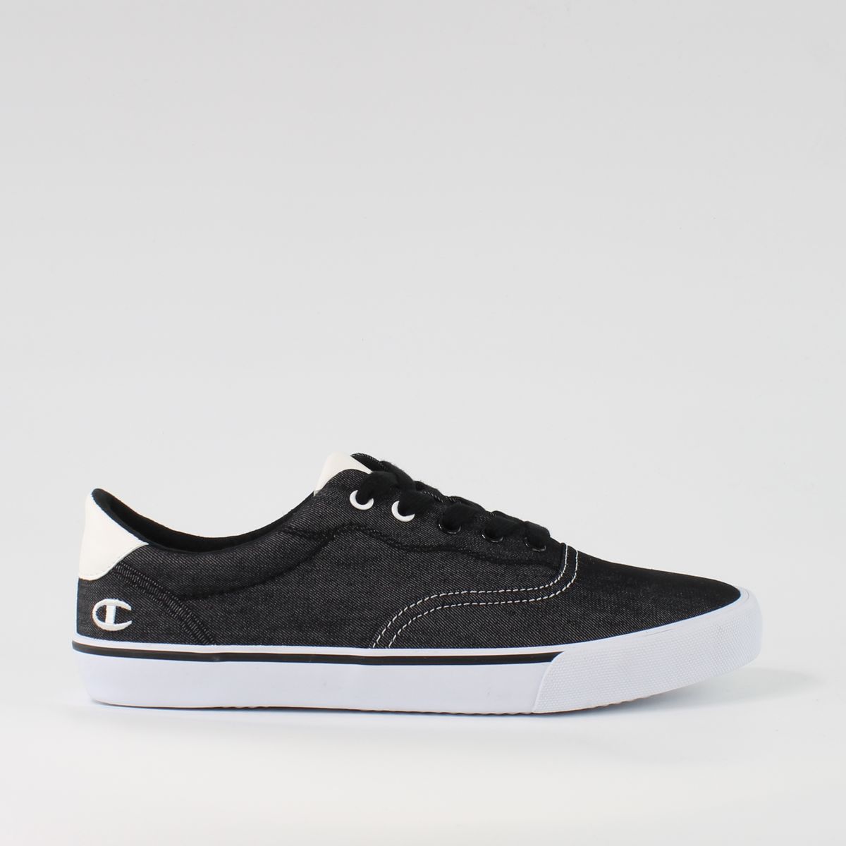 Klassische Low-Top Denim Schnürschuhe