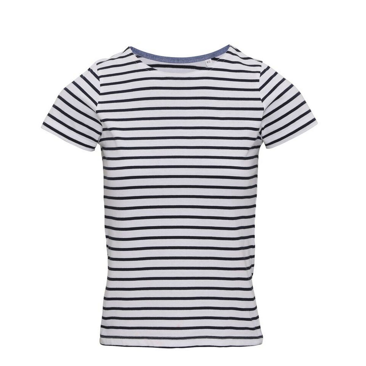 Gestreiftes Kurzarm-Marinière-T-Shirt