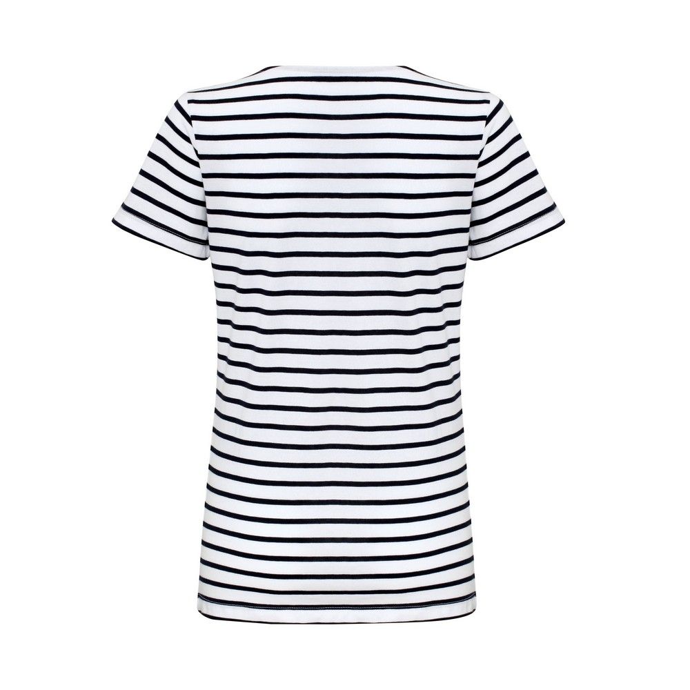 Gestreiftes Kurzarm-Marinière-T-Shirt