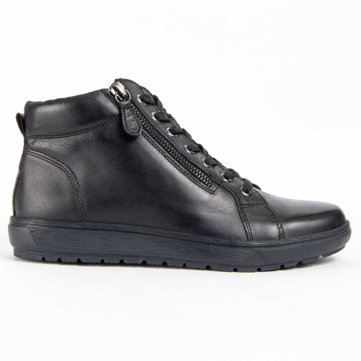 Schnürstiefeletten aus Leder