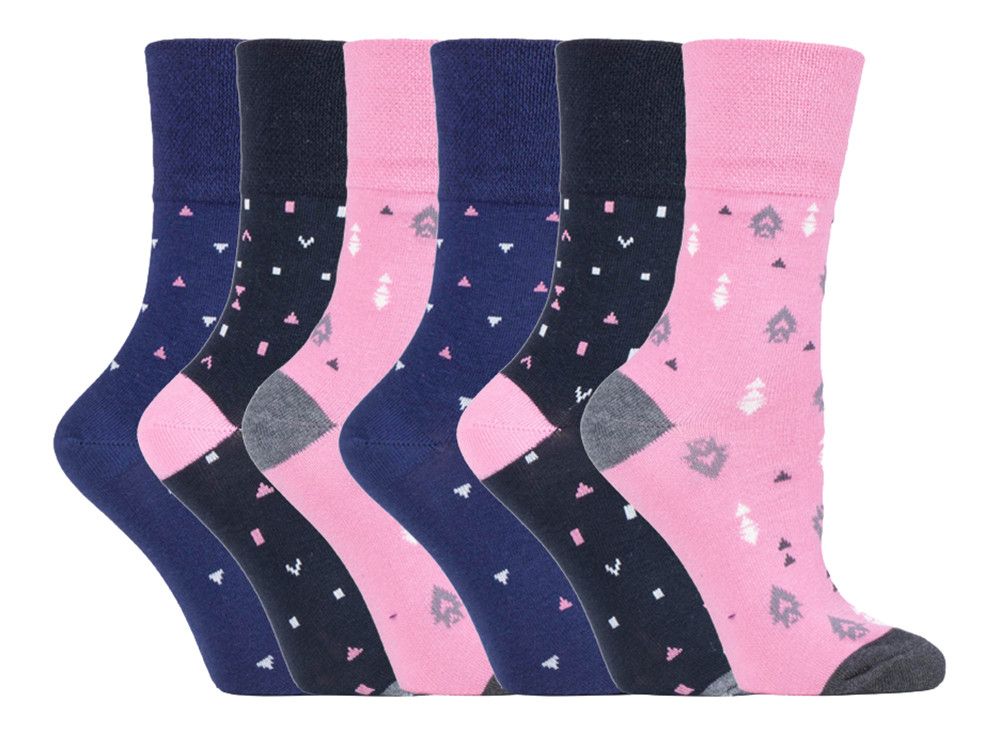 Nicht einschneidende gemusterte Komfort-Socken