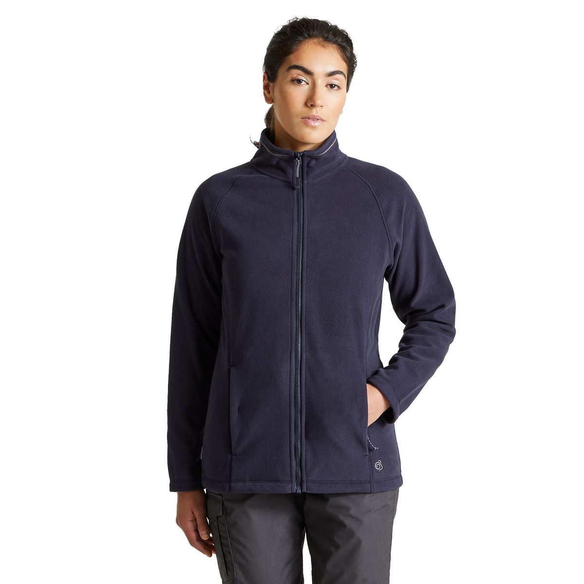 Mikrofleece-Jacke mit durchgehendem Reißverschluss