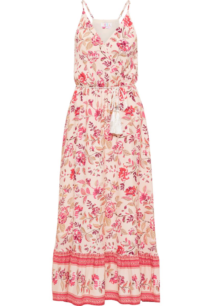 Florales Maxikleid mit Wickeloberteil