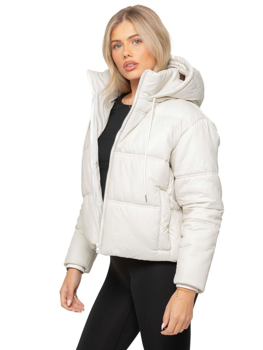 Gesteppte Pufferjacke mit Kapuze