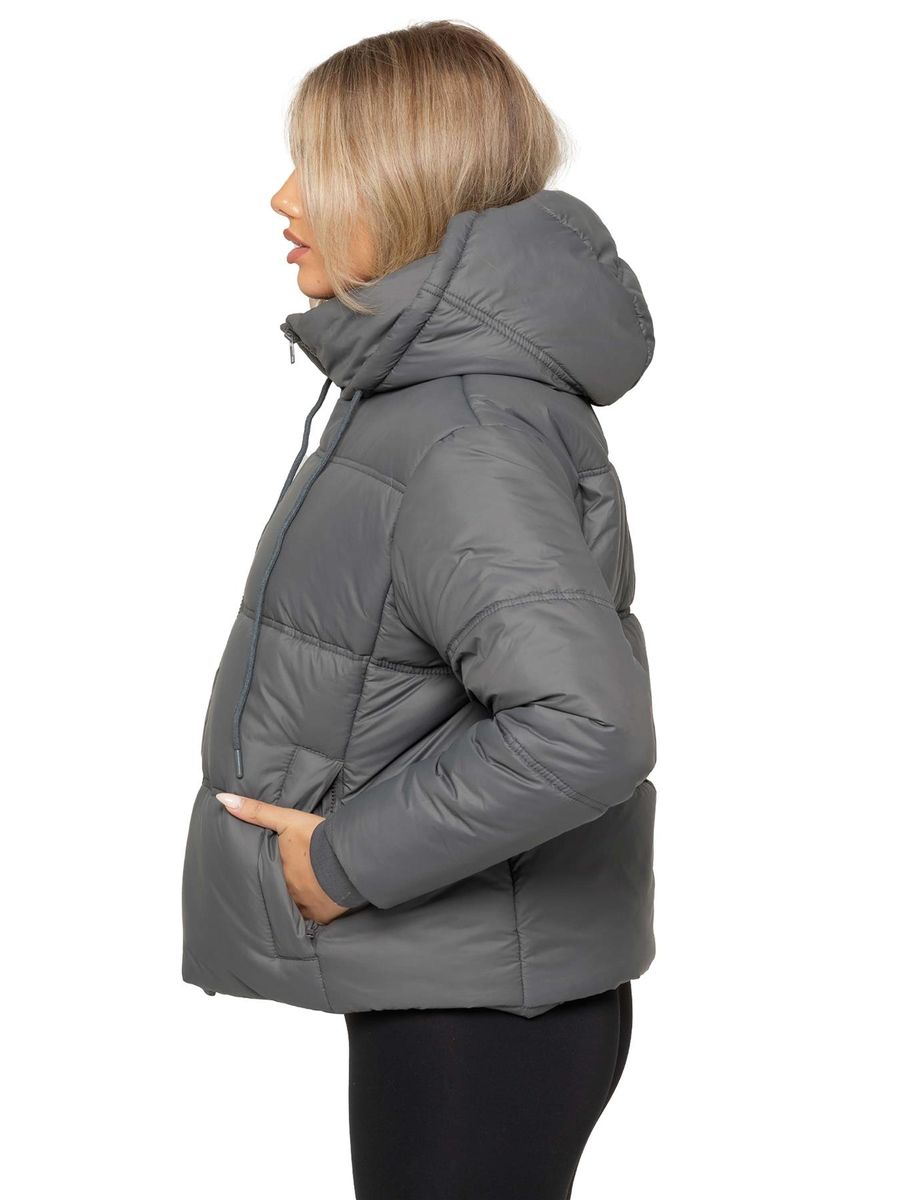 Gesteppte Pufferjacke mit Kapuze