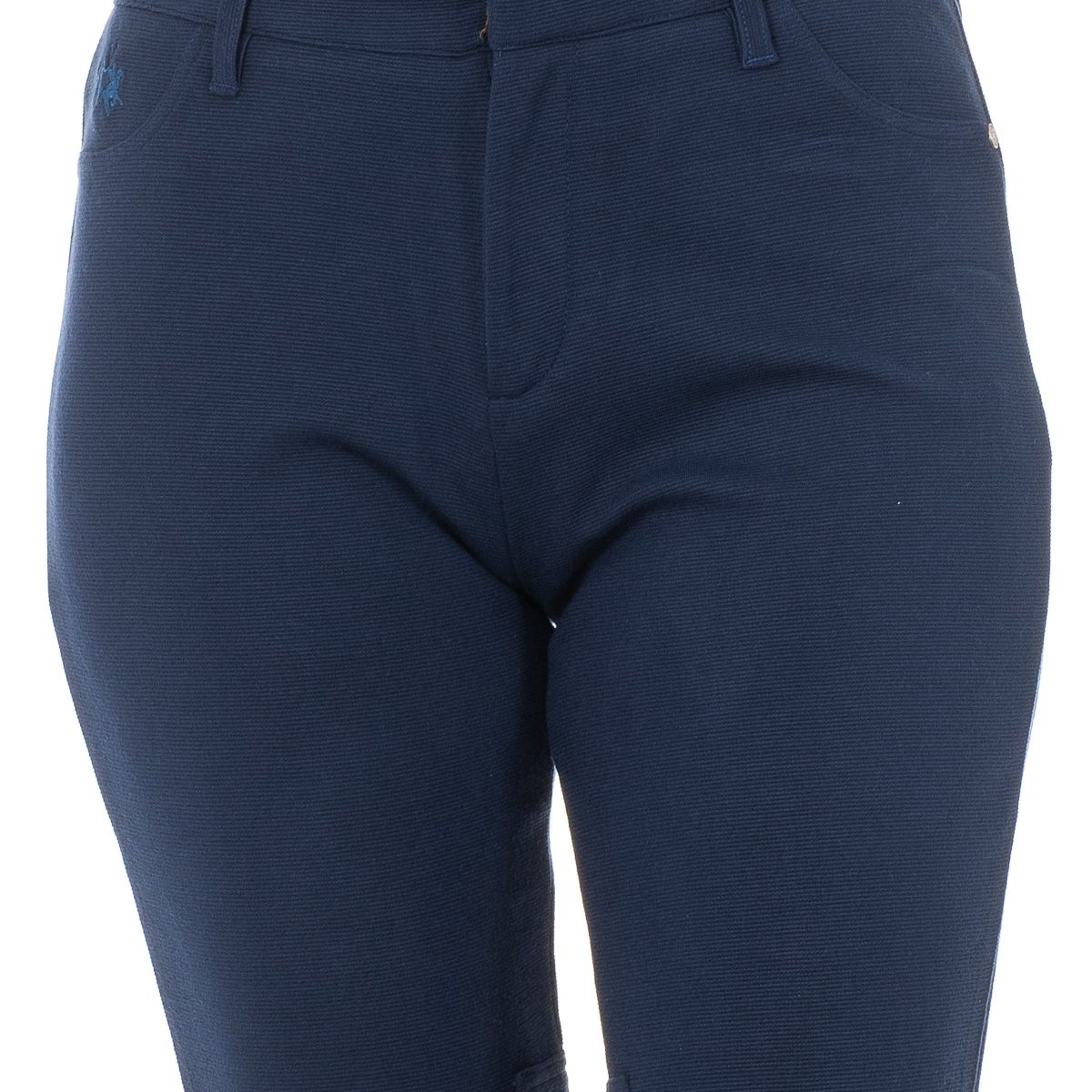 Hose mit Ottoman-Struktur und Reißverschluss